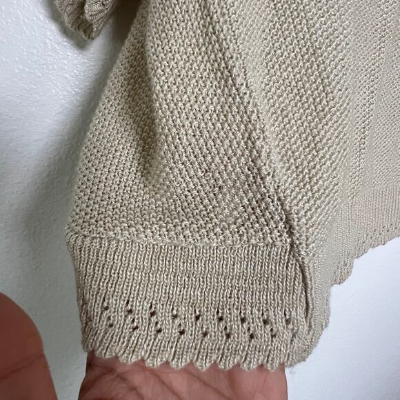 Knit Minded Cropped Short Sleeve Boho Knitted Shrug Cardigan - Picture 7 of 8